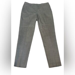Theory Gray Straight Leg Trouser Pants Size 6 Tailored Work Office Mid Rise